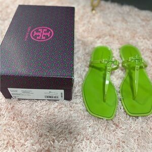 Tory Burch Green Sandals for Effortless Elegance